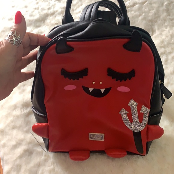 betsey johnson devil backpack